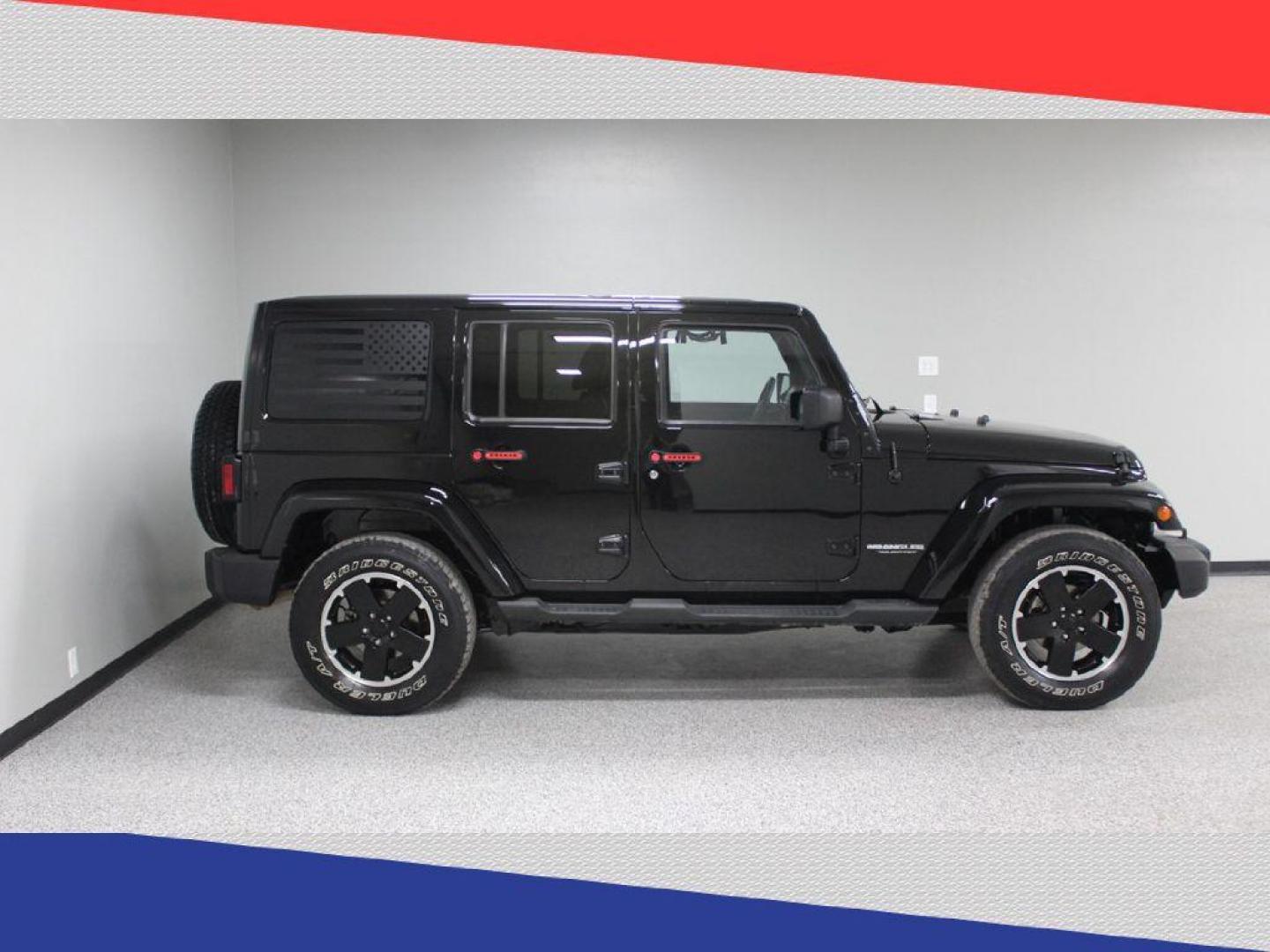 2012 Jeep Wrangler Unlimited Sahara 4WD (1C4BJWEG9CL) with an 3.6L V6 DOHC 24V FFV engine, Automatic transmission, located at 5170 N La Cholla Blvd, Tucson, AZ, 85705, (520) 989-0282, 32.228245, -111.011742 - 2012 Jeep Wrangler - Photo#1