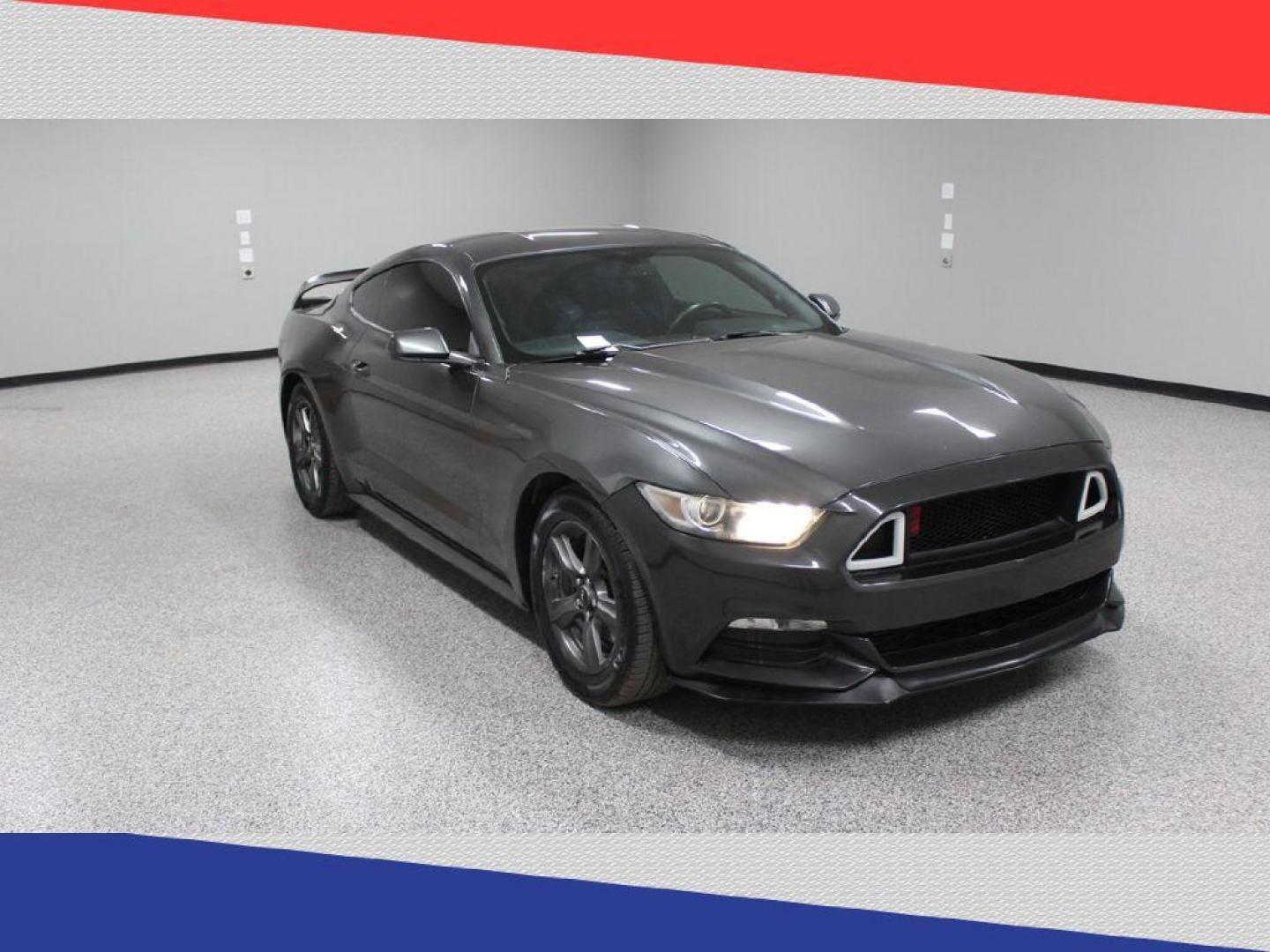 2015 Ford Mustang V6 Coupe (1FA6P8AMXF5) with an 3.7L V6 DOHC 24V engine, Automatic transmission, located at 5170 N La Cholla Blvd, Tucson, AZ, 85705, (520) 989-0282, 32.228245, -111.011742 - 2015 Ford Mustang - Photo#0