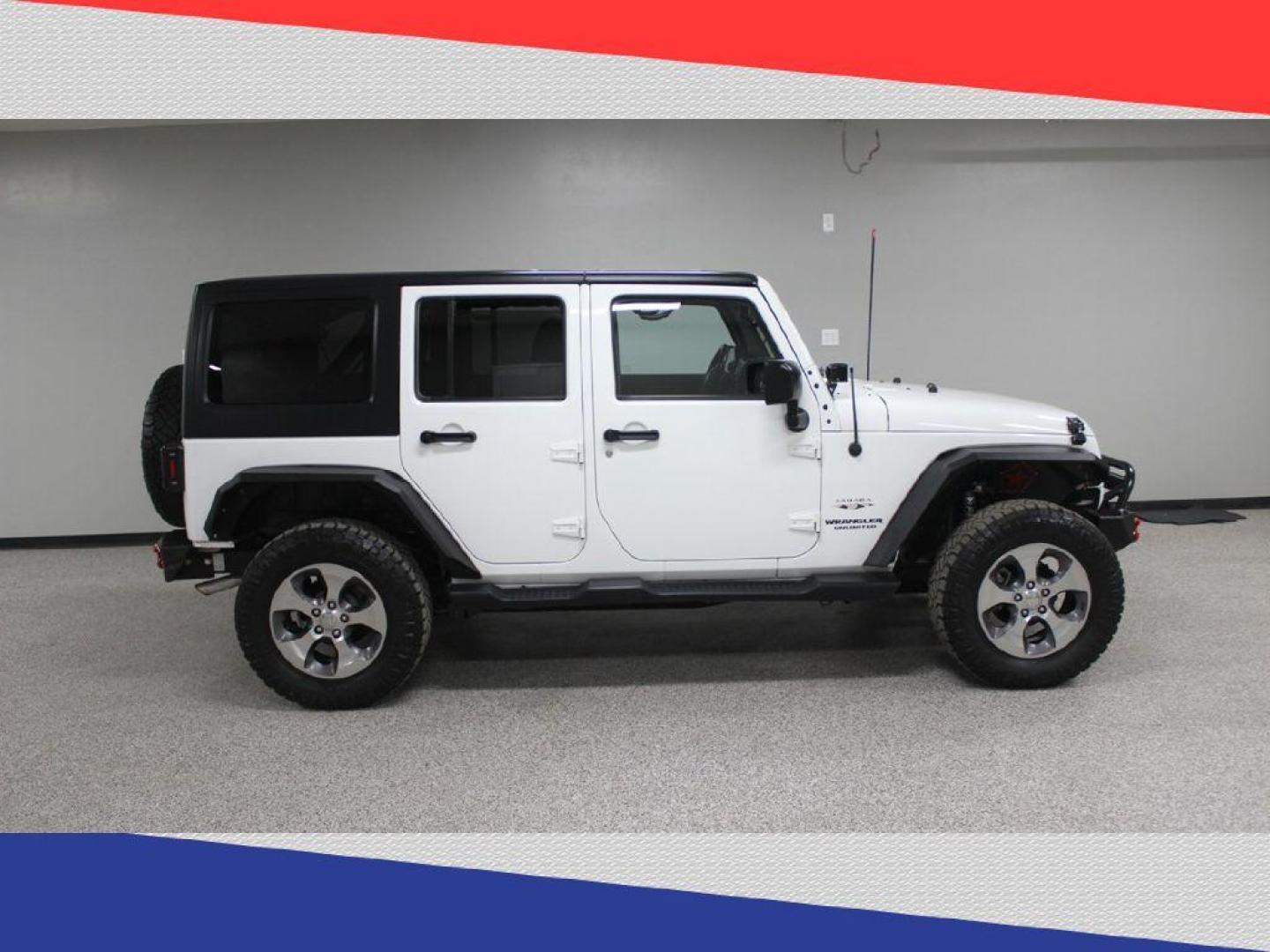 2017 Jeep Wrangler Unlimited Sahara 4WD (1C4HJWEG8HL) with an 3.6L V6 DOHC 24V FFV engine, Automatic transmission, located at 5170 N La Cholla Blvd, Tucson, AZ, 85705, (520) 989-0282, 32.228245, -111.011742 - 2017 Jeep Wrangler - Photo#1