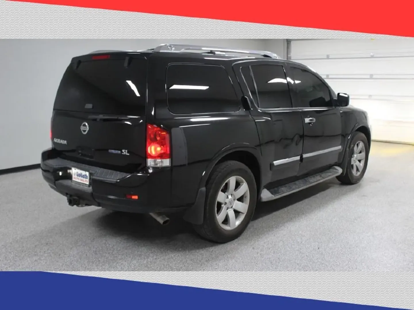 2014 Nissan Armada SL 2WD (5N1BA0ND2EN) with an 5.6L V8 DOHC 32V FFV engine, 5-Speed Automatic transmission, located at 5170 N La Cholla Blvd, Tucson, AZ, 85705, (520) 989-0282, 32.228245, -111.011742 - Looking for the perfect vehicle that combines space, comfort, and rugged capability? Look no further than the 2014 Nissan Armada SL 2WD, now available at Goliath Auto Sales in Tucson, AZ. This spacious SUV is designed for families and adventurers alike, accommodating up to 8 passengers for those mem - Photo#2