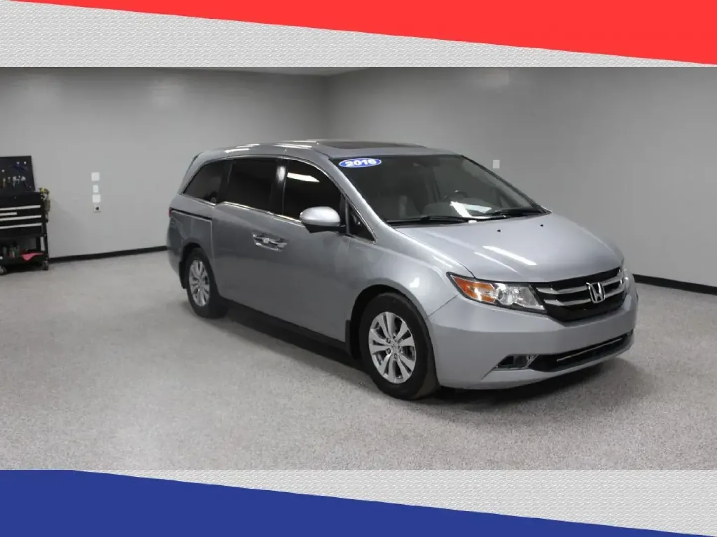 2016 Honda Odyssey EX-L (5FNRL5H63GB) with an 3.5L V6 SOHC 24V engine, 6A transmission, located at 5170 N La Cholla Blvd, Tucson, AZ, 85705, (520) 989-0282, 32.228245, -111.011742 - 2016 Honda Odyssey - Photo#0