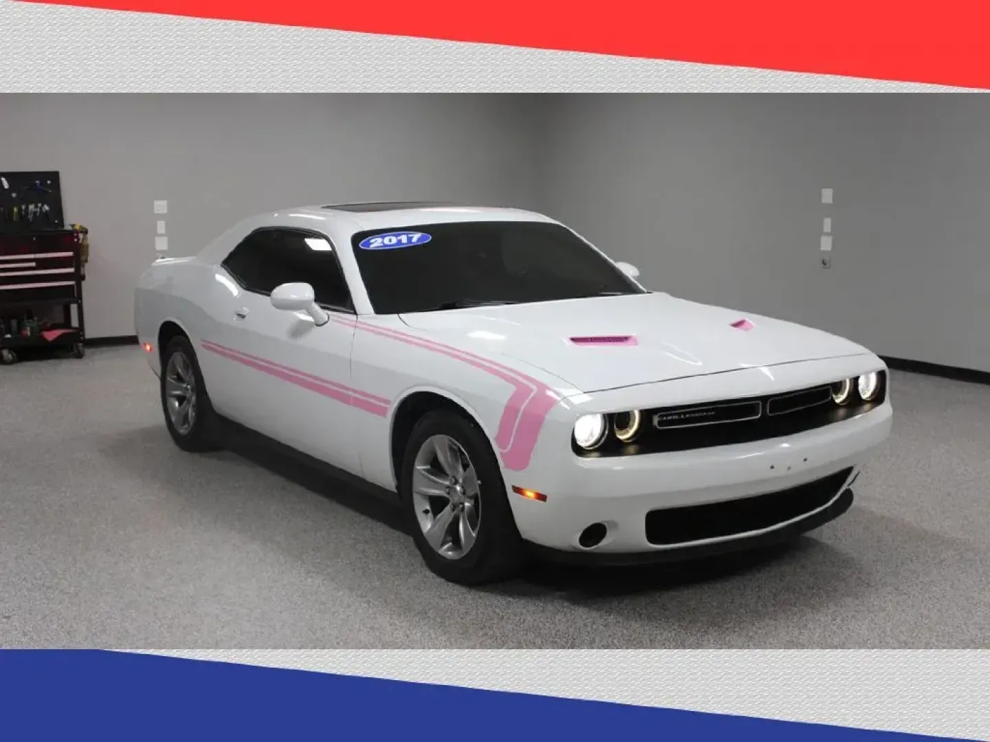 2017 Dodge Challenger SXT (2C3CDZAG9HH) with an 3.6L V6 DOHC 24V engine, 8A transmission, located at 5170 N La Cholla Blvd, Tucson, AZ, 85705, (520) 989-0282, 32.228245, -111.011742 - 2017 Dodge Challenger - Photo#0
