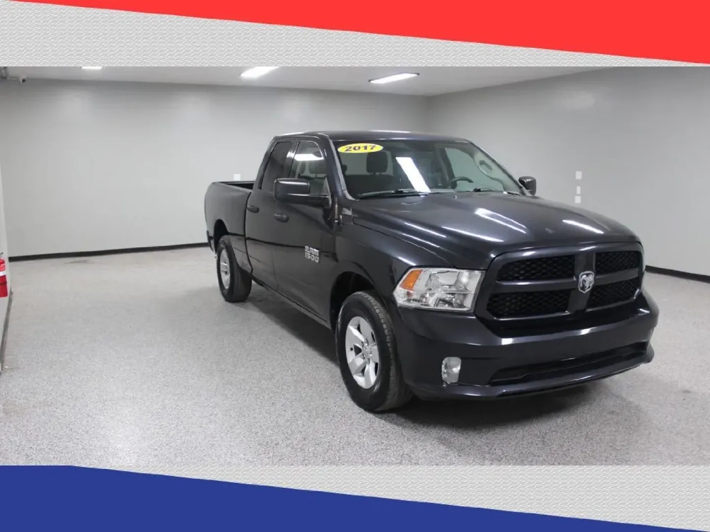 2017 Ram 1500 Tradesman Quad Cab 2WD (1C6RR6FG7HS) with an 3.6L V6 DOHC 24V FFV engine, 8A transmission, located at 5170 N La Cholla Blvd, Tucson, AZ, 85705, (520) 989-0282, 32.228245, -111.011742 - **Experience the Ultimate Blend of Power and Comfort with the 2017 Ram 1500 at Goliath Auto Sales!**<br /> <br /> If you're searching for a truck that effortlessly marries capability with everyday comfort, look no further than this striking black 2017 Ram 1500 Extended Cab Pickup. Whether you're nav - Photo#0